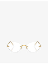 selfridges Ray-Ban x A$AP Rocky RB3929V Arista Oval-Frame Metal Eyeglasses- Buy online at McGrocer