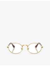 selfridges Ray-Ban x A$AP Rocky RB3931V Arista Oval-Frame Metal Eyeglasses- Buy online at McGrocer