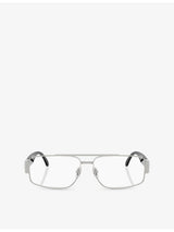 selfridges Versace VE1317 Rectangle-Frame Metal Sunglasses- Buy online at McGrocer