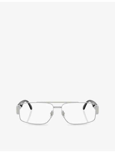 selfridges Versace VE1317 Rectangle-Frame Metal Sunglasses- Buy online at McGrocer
