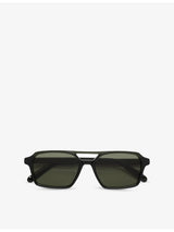 selfridges Maison Margiela Lunettes 7 Vertes Irregular-Frame Sunglasses- Buy online at McGrocer