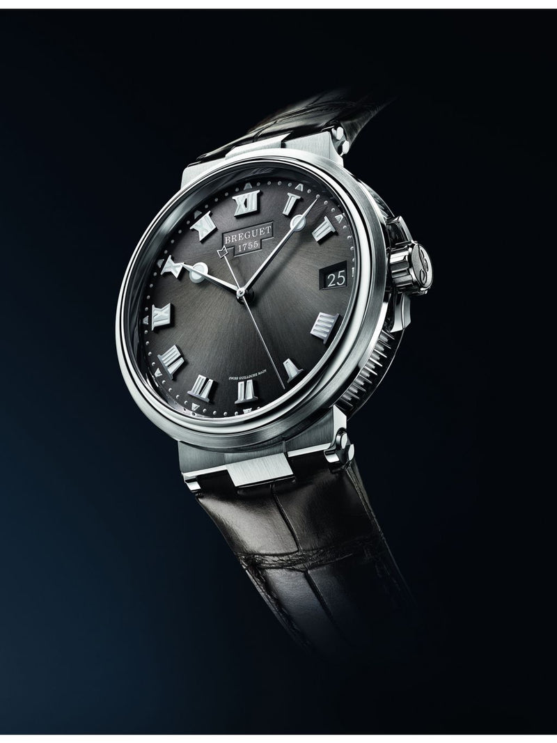Breguet Marine 5517 automatic watch 40mm slate dial (British brand)
