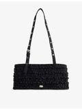 Damson Madder Sophia ruffle woven shoulder bag (British brand)
