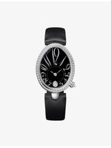 selfridges Breguet Reine de Naples 8918 18ct White Gold and Diamond Automatic Watch- Buy online at McGrocer