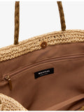 Whistles 100% straw patchwork tote bag (British brand)