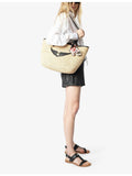 Zadig&Voltaire Wings raffia basket bag with leather straps, UK version