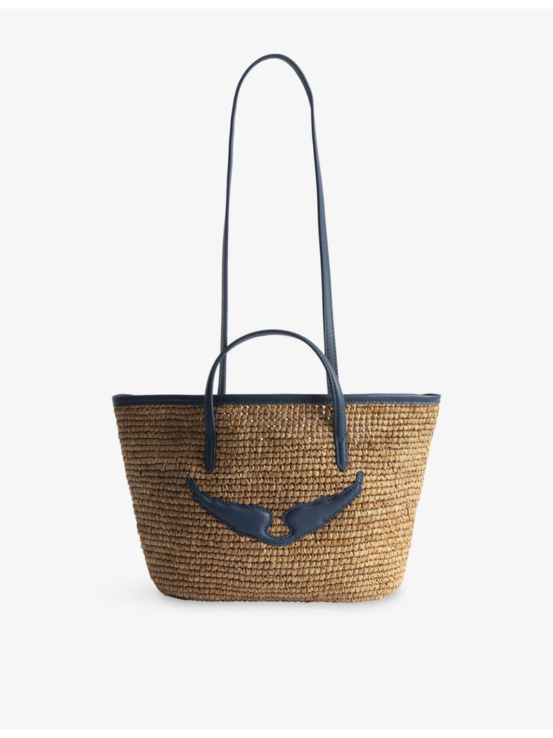 Zadig&Voltaire Le Mini Wings raffia shoulder bag (British brand)