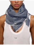 Zadig & Voltaire Liz reversible woven scarf 135cm (British brand)