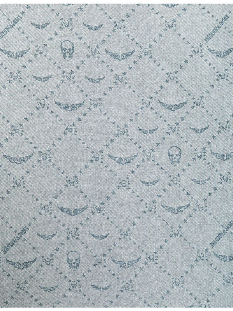 Zadig & Voltaire Liz reversible woven scarf 135cm (British brand)