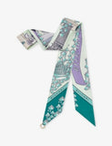 Bvlgari Curiosity Shelley Printed Silk-Twill Scarf, 120cm x 5cm
