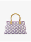 Bvlgari Serpentine Duette raffia tote bag with gold snake handles, UK version