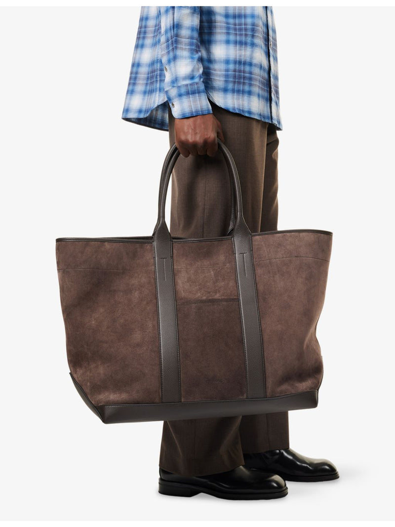Tom Ford leather tote bag with slip pocket, imported from the UK