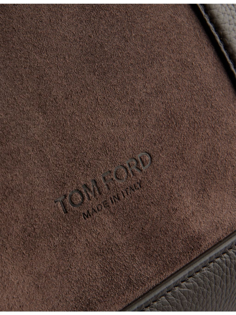 Tom Ford leather tote bag with slip pocket, imported from the UK