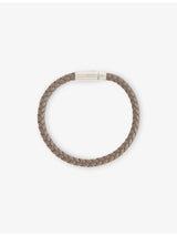selfridges Tom Ford Woven Tubular Leather Bracelet- Buy online at McGrocer