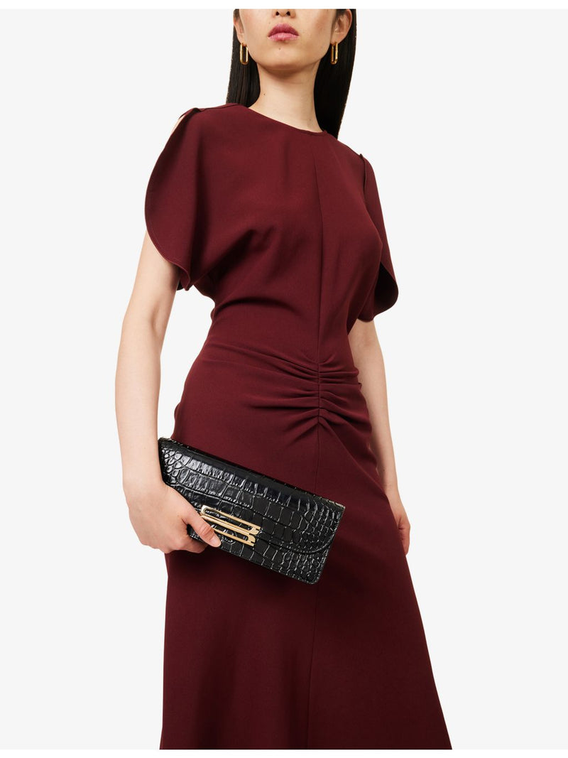 Victoria Beckham Dorian East-West leather clutch bag, UK version