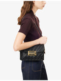 Victoria Beckham quilted-leather shoulder bag, imported from the UK