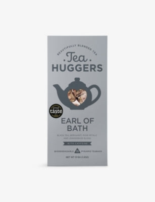 Tea Huggers Earl Of Bath rose lemongrass tea, imported from the UK