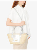 Jacquemus Le Petit Panier Soli straw basket bag, imported from the UK