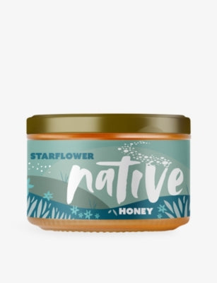 Starflower native raw honey in a 280g jar, UK version