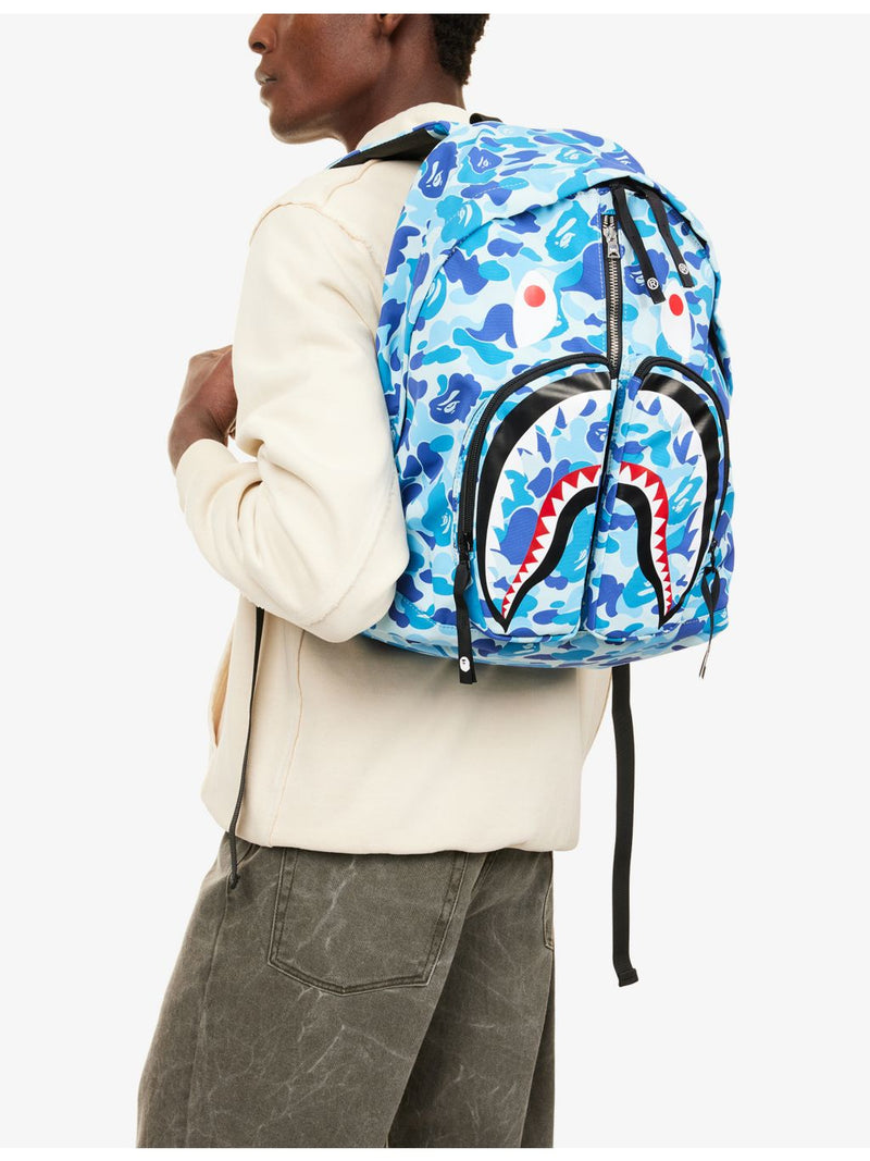 A Bathing Ape camo shark woven daypack - British product