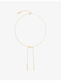 Amadeus Gia large link gold plated necklace 50cm, imported from the UK