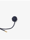 Maje nautical leather bag charm with gold-toned hardware (British brand)