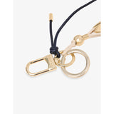 Maje nautical leather bag charm with gold-toned hardware (British brand)