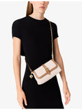 Miss M canvas and leather shoulder bag, UK version