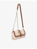 Miss M canvas and leather shoulder bag, UK version