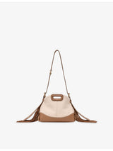 selfridges Maje Miss M Mini Canvas And Leather Shoulder Bag- Buy online at McGrocer