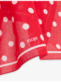 Maje polka dot cotton bandana scarf 58cm (British brand)