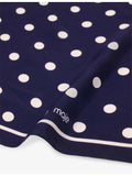 Maje polka-dot silk bandana scarf 58cm square (British brand)