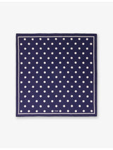 selfridges Maje Polka Dot-Pattern Silk Bandana Scarf 58cm- Buy online at McGrocer
