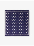 Maje polka-dot silk bandana scarf 58cm square (British brand)