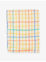 selfridges Bonniemob Rainbow Check-Pattern Large Cotton Muslin Swaddle- Buy online at McGrocer