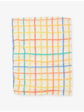 Bonniemob rainbow check large muslin swaddle, imported from the UK