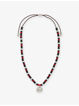 selfridges TwoJeys Night Beaded Superstar Sterling Silver-Plated Brass Necklace- Buy online at McGrocer