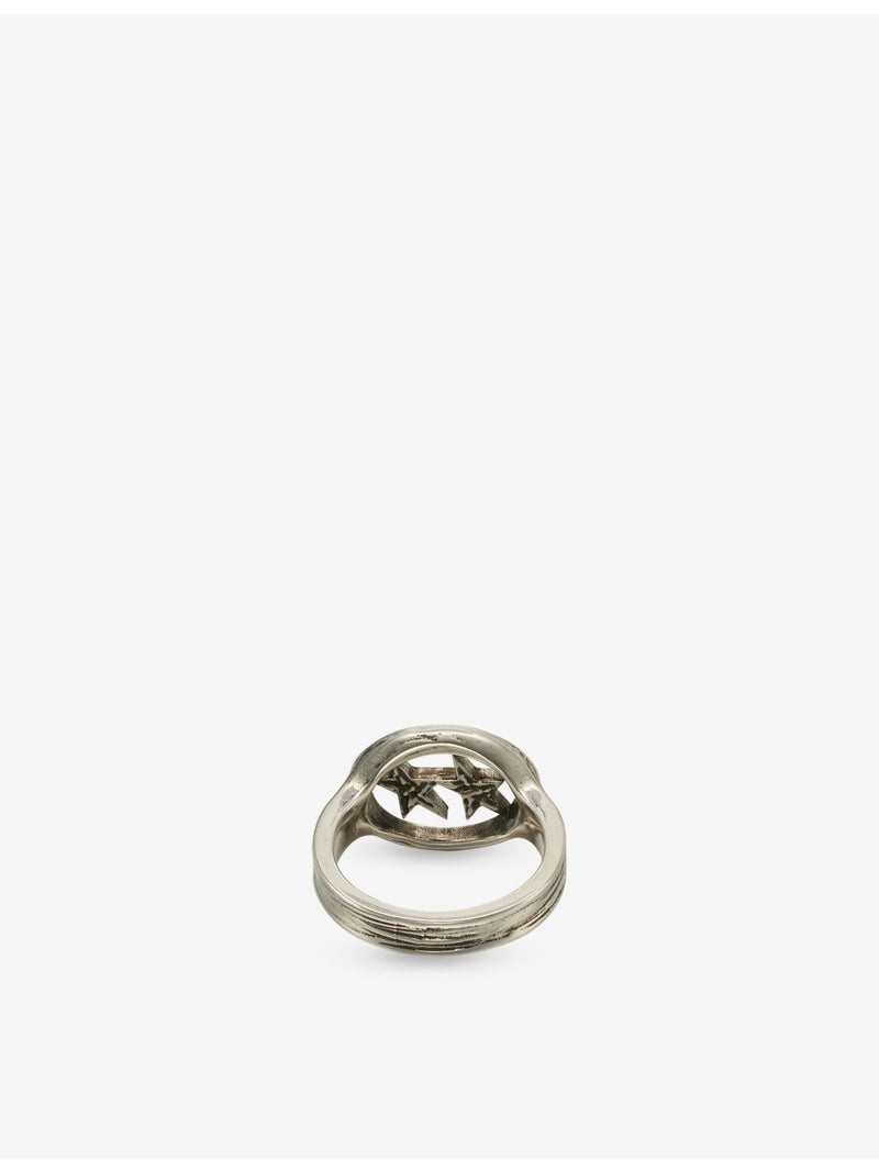 Twojeys Mini Superstar star top ring, sterling-silver plated brass (British brand)