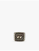 selfridges Twojeys Family Sterling-Silver Plated Signet Ring- Buy online at McGrocer