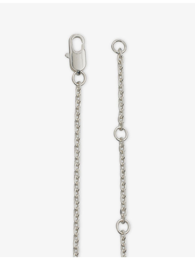 Twojeys silver-plated brass horseshoe necklace with cubic zirconia (British brand)