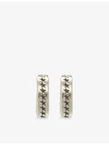 Twojeys 925 sterling silver hoop earrings with oxidised star pattern, UK version