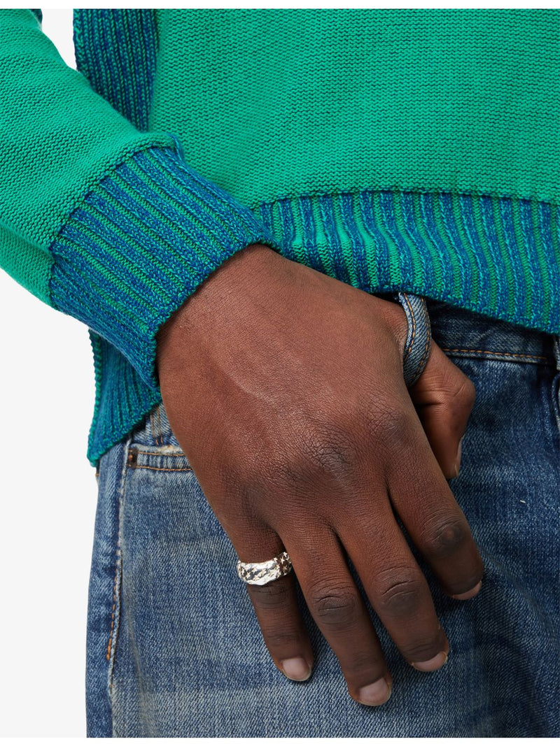 Twojeys sterling silver ring with all-over star design - British product