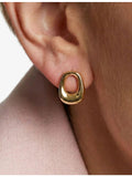 Sif Jakobs gold-plated sterling silver stud earrings, imported from the UK
