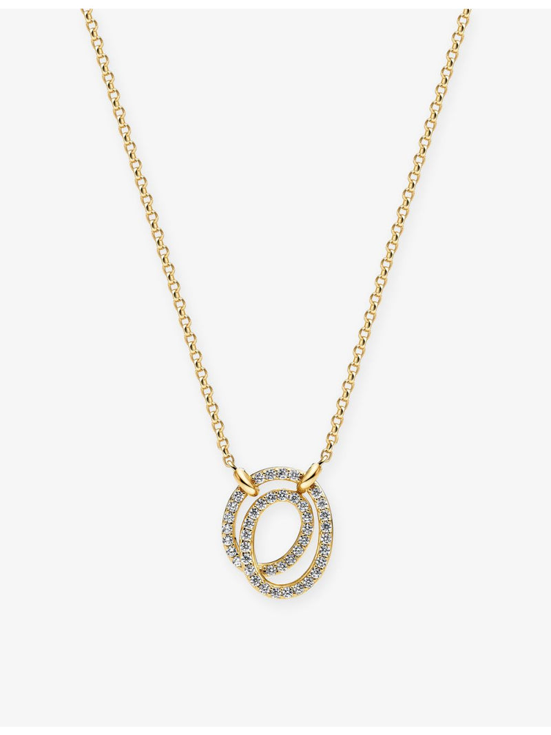 Sif Jakobs spiral pendant necklace 18ct gold-plated silver, imported from the UK