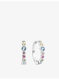 Sif Jakobs rhodium-plated sterling silver hoop earrings (British brand)