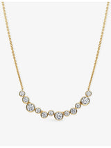 selfridges Sif Jakobs Sardinien Dodici 18ct Yellow Gold-Plated Sterling Silver and Cubic Zirconia Necklace 45cm- Buy online at McGrocer