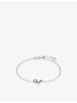 selfridges Sif Jakobs Sardinien Tre Rhodium-Plated Sterling Silver and Cubic Zirconia Bracelet 18cm- Buy online at McGrocer