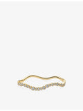 Sif Jakobs Sardinien bangle, gold plated silver cubic zirconia - British product