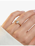 Sif Jakobs gold plated silver zirconia ring, imported from the UK