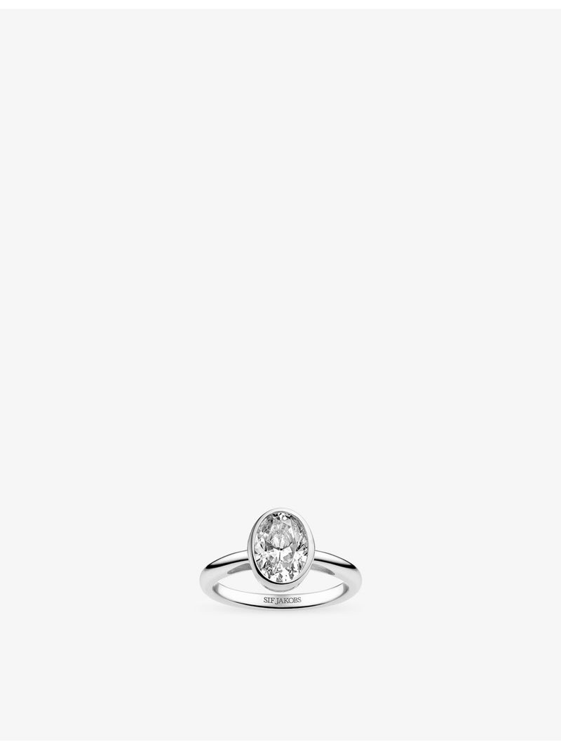 Sif Jakobs Sardinien sterling silver ring with zirconia, imported from the UK